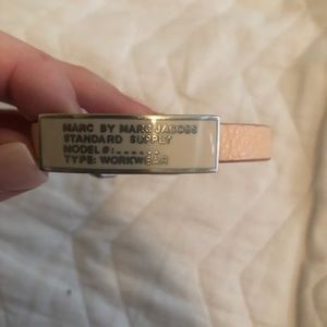 Pink leather Marc Jacobs bracelet